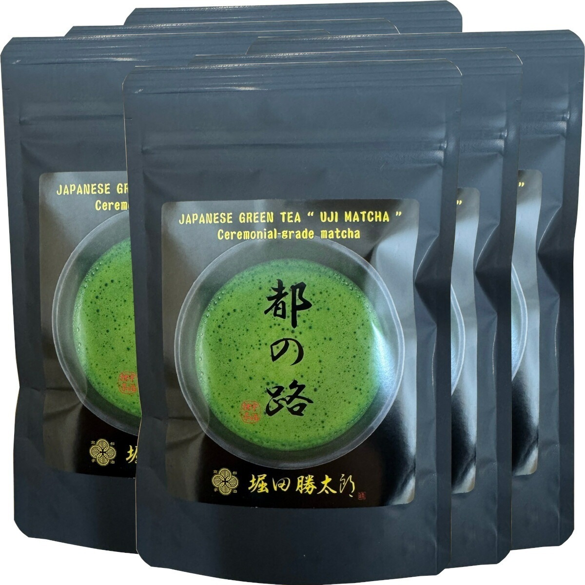 京都 宇治抹茶 粉末 都の路 50g×6袋セット 堀田勝太郎 Matcha 京都宇治の粉末のお抹茶です！ 茶道 薄茶 Matcha 粉末 Japanese Green Tea 抹茶粉末 po
