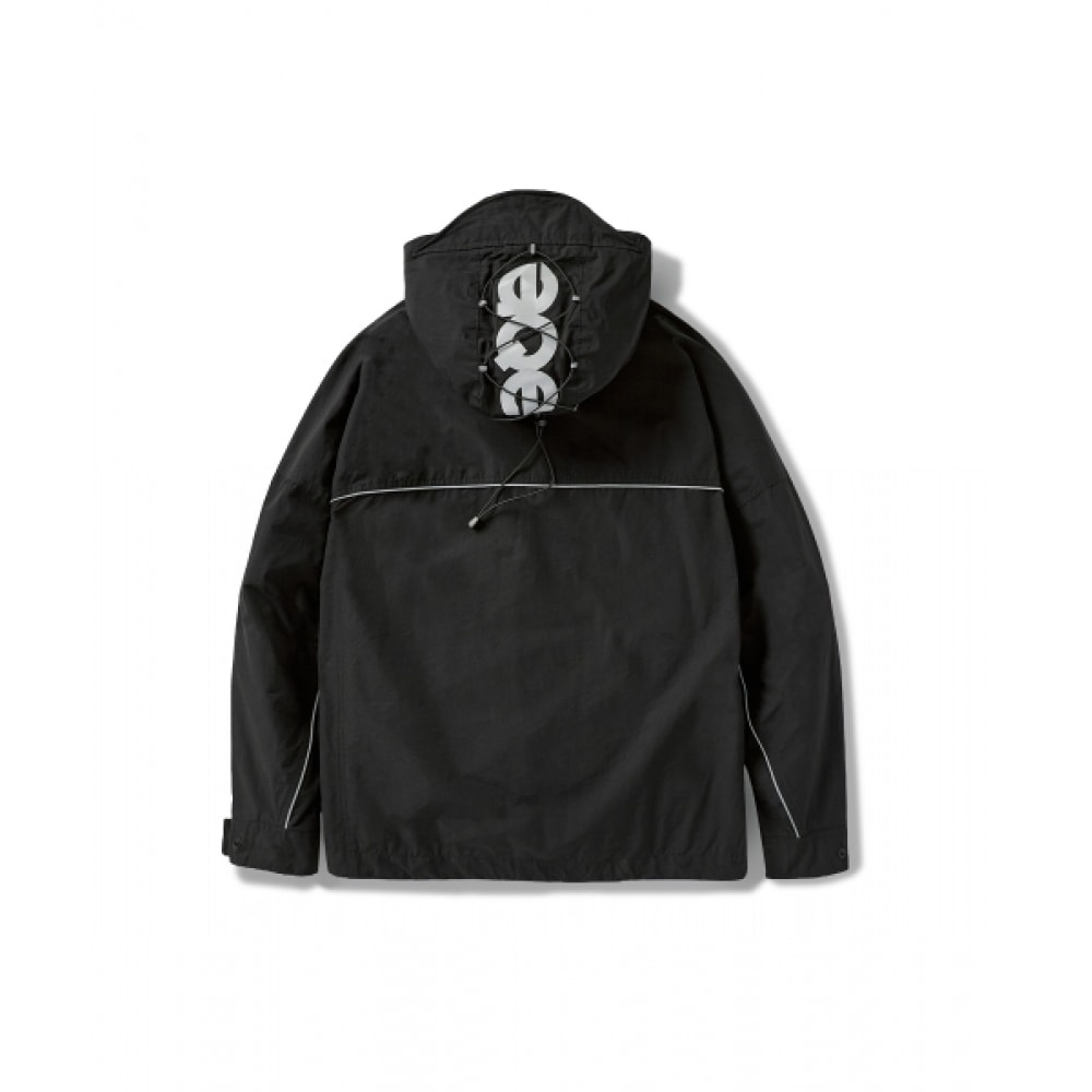 フルークゴフコアストリングフーディージップアップジャケットブラック FJK118