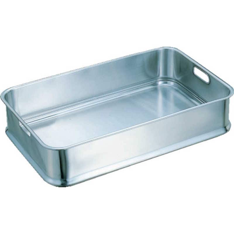 スギコ産業　18-8給食バット 手穴付 610×385×130　KB001