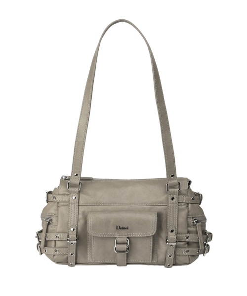 【DEINET】 BELTED POCKET MINI SHOULDER BAG IN GREY 正規品