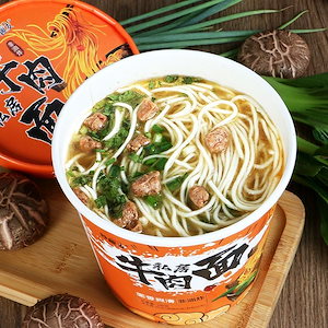 プライベート牛肉麺 辛重慶小麺 樽詰め即席麺 全箱価格 ノンフライ即席麺まぜ麺