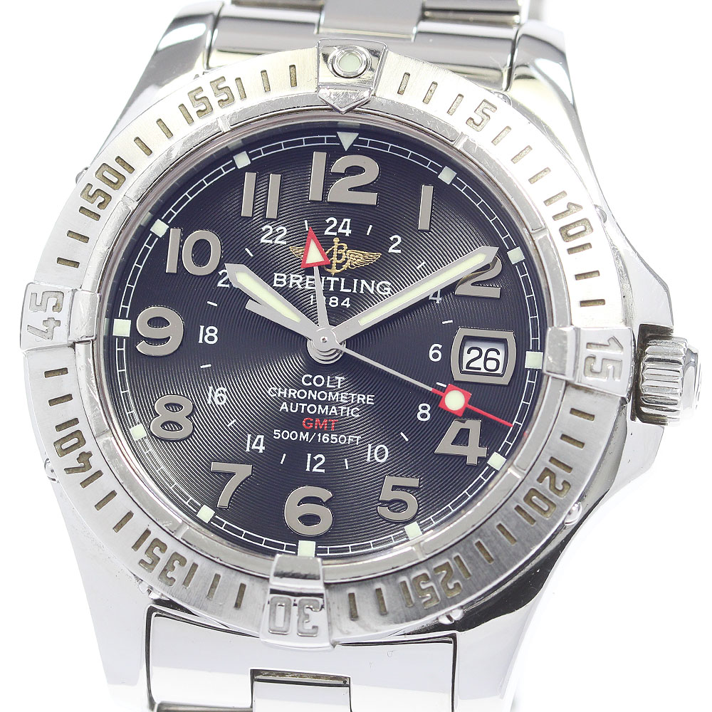 ブライトリング BREITLING A32350 コルト GMT 自動巻き メンズ _849100【中古】 133,000円