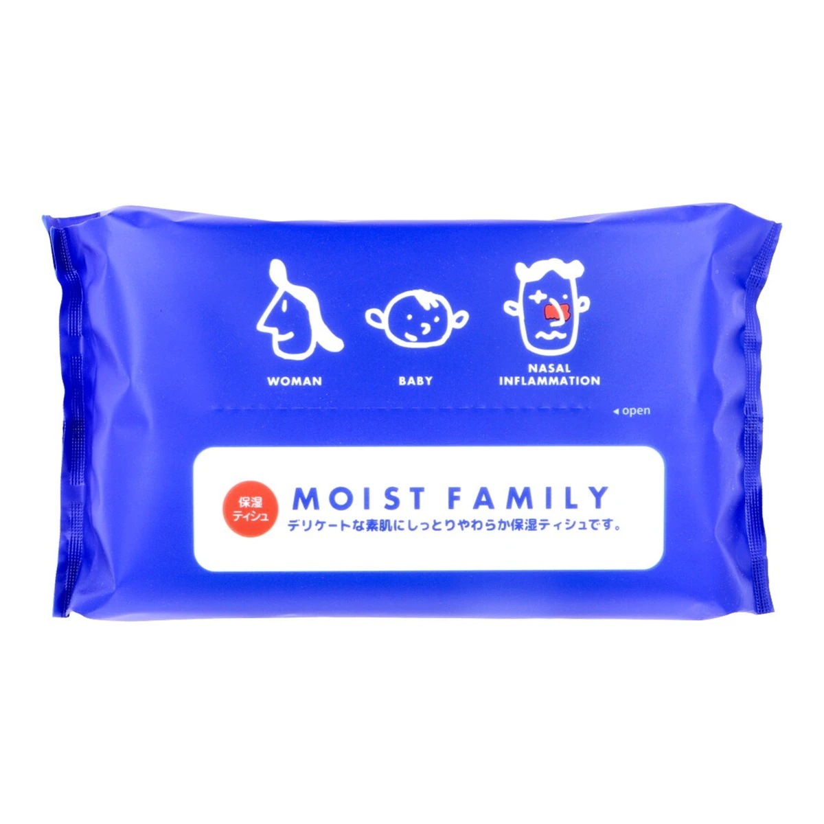 ソフトパックティッシュ ハヤシ商事 保湿ティシュ モイストファミリー 120組240枚 X20パック