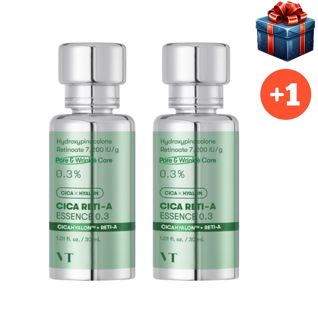 [韓国人気1+1] シカレティエイエッセンス 0.3 30ml+30ml 計60ml 鎮静水分スキンケア 正規品 光彩 活力 活力 密着 トーンアップ 簡単水分 保湿 つぶつぶ 韓国コスメ