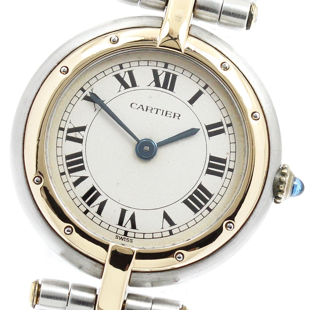 カルティエ CARTIER 84084241 パンテールSM ラウンド 1ロウ クォーツ レディース _951311【中古】
