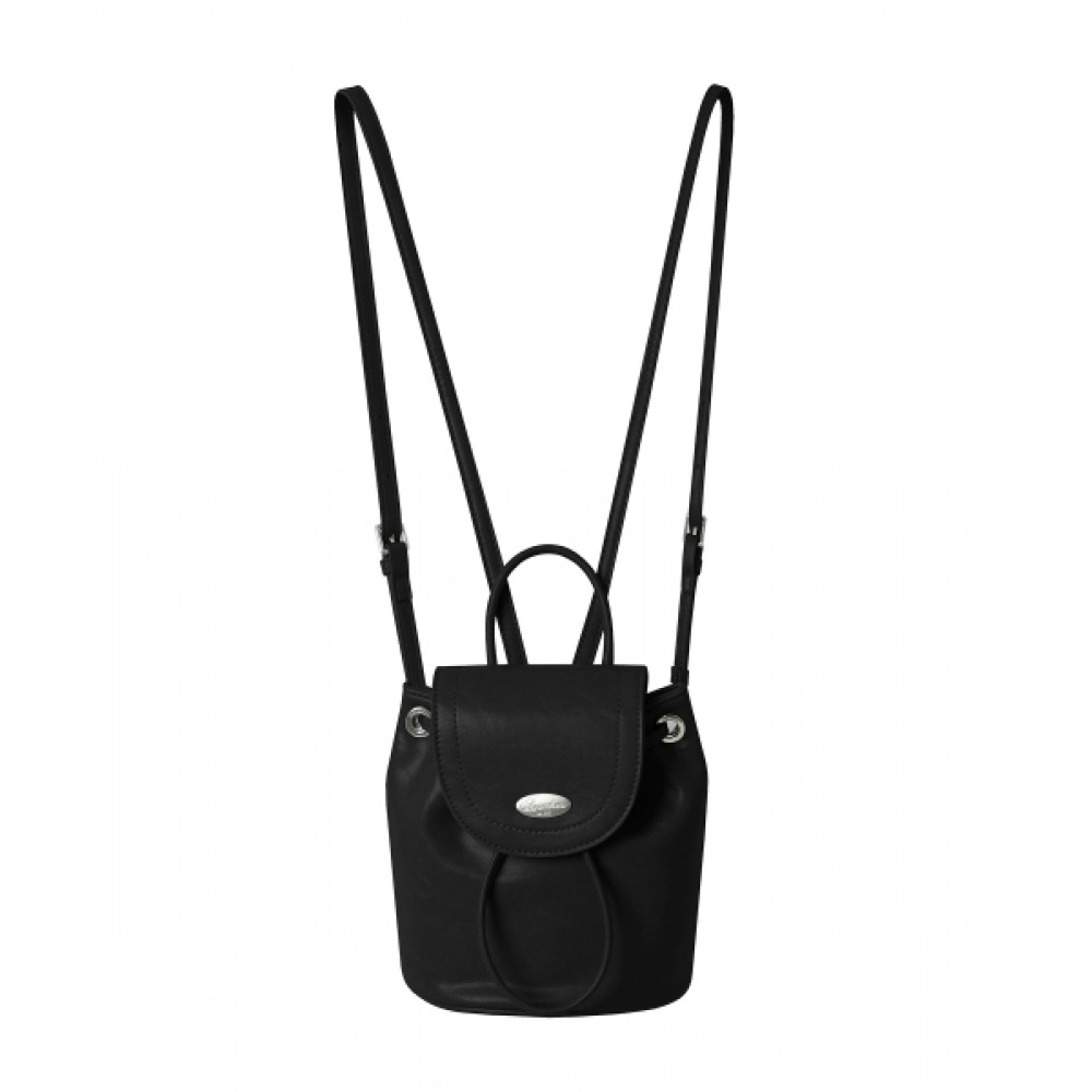 アヴァンドレスレザーミニバックパックブラック