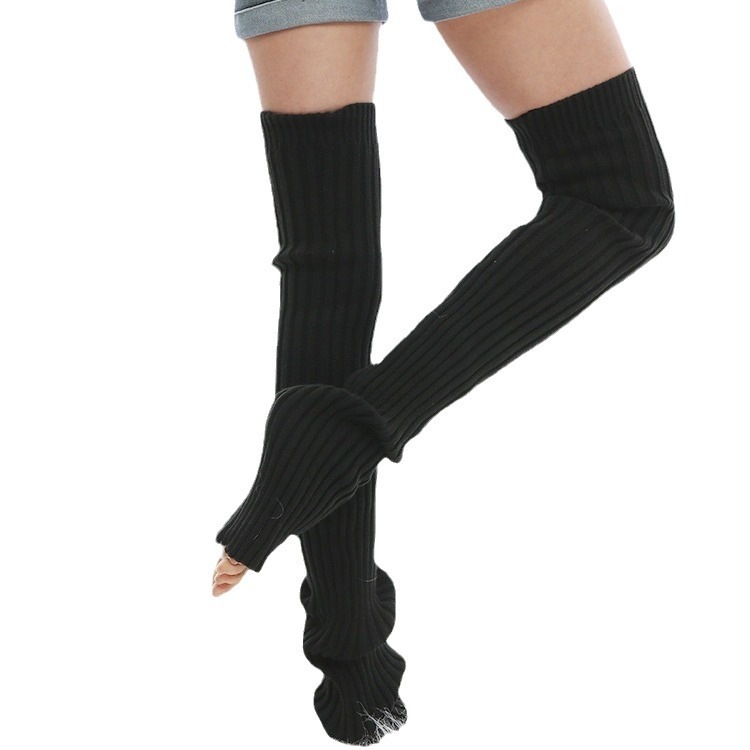 ヨガ バレエ ピラティス レッグウォーマー ロング ニーハイ 韓国 レディース オルチャン 白 ホワイト 緑 グリーン 黒 ブラック グレー オープントゥ くつ下 靴下 冷え取り 冷え対策 4,862円