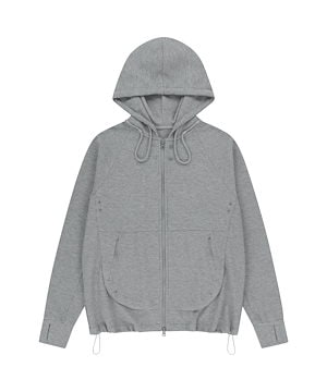 【SAN SAN GEAR】 CIRCUIT ZIP-UP HOODIE [MELANGE GREY] San San Gear - Circuit Zip Up Hoodie - Melange Grey | T.T.O.O
