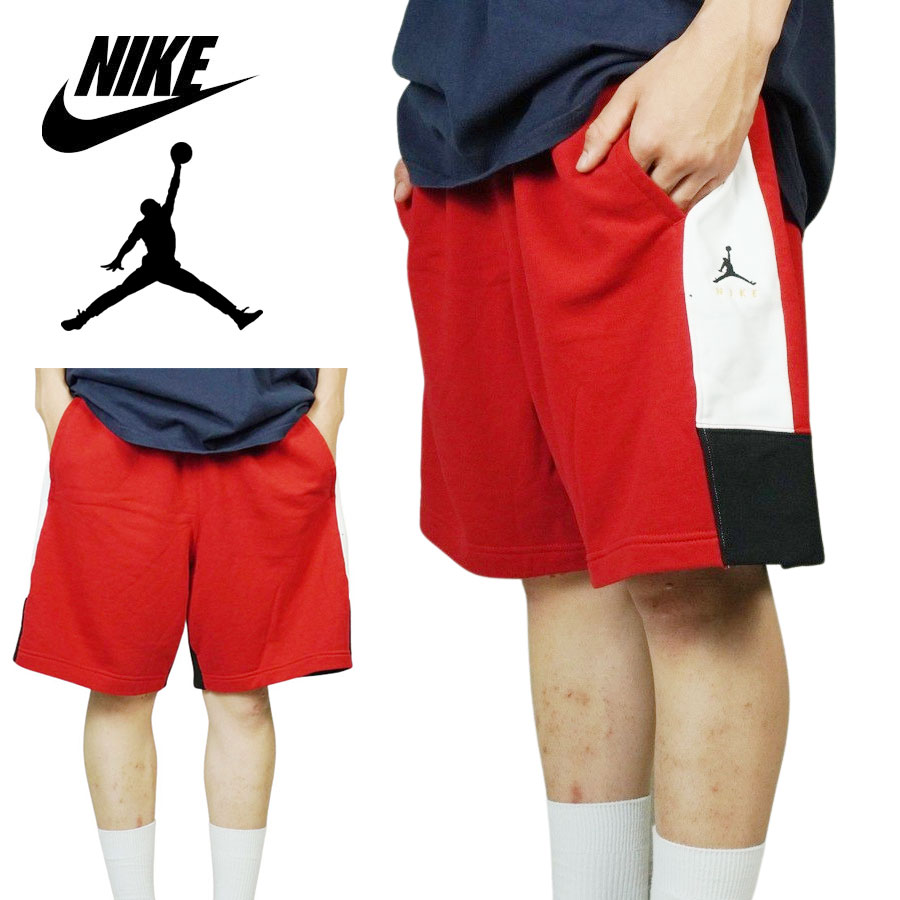 ナイキ NIKE メンズ ショーツAIR JORDAN JUMPMAN FLEECE SHORTSエアジョーダン ジャンプマンフリースショーツRED/WHITE