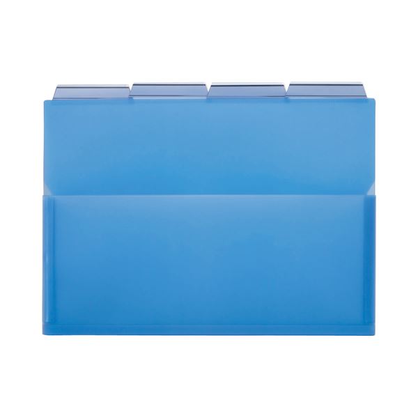 (まとめ) ライオン事務器PPポケットホルダー(エール) A4 ブルー マチ付 PH-42A-B 1パック(4冊) (×30セット)