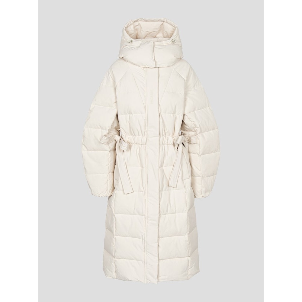 GANNI Tech シーサッカーパファーコート-豆腐 FW24-QN4938R040