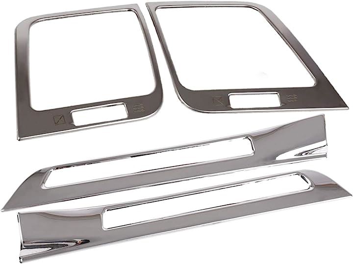 クラウン 210系 パーツ フロントエアコン 吹き出し口 カバー ガーニッシュ アクセサリー ステンレス 2個 装飾パーツ( フロントエアコンドアエアコンカバーシルバー) 5,443円