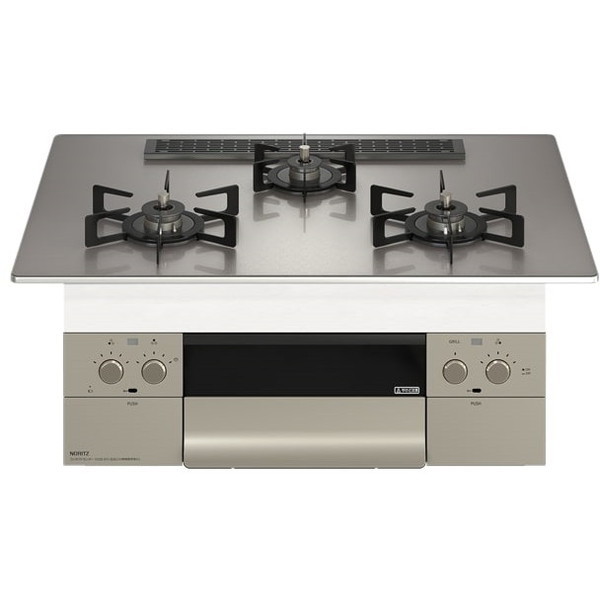 N3WU2PWASKSTEC-LP Orche S-FLAT [ビルトインガスコンロ (プロパンガス用 3口 両側強火力 75cmタイプ)]