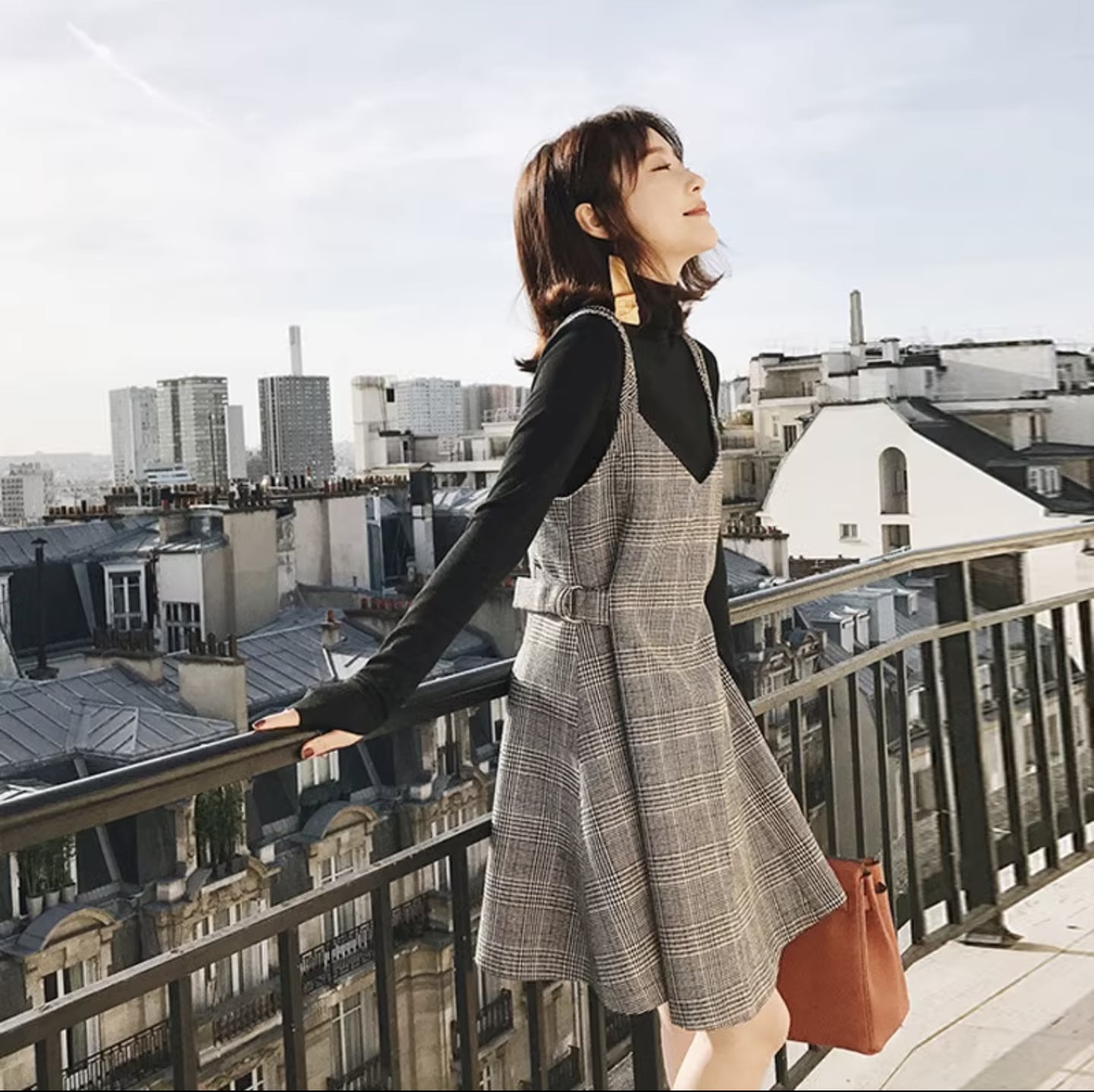 ツーピース ジャンパースカート レディース トップス ワンピース ニット 2点セット ミニ 膝上 長袖 フレアスリーブ フレア Aライン フェミニン ハイウエスト かわいい 大人可愛い きれいめ