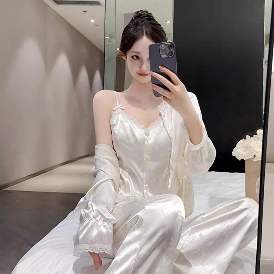 高級感 セクシー ルームウェア 3点セットアップ 6,002円