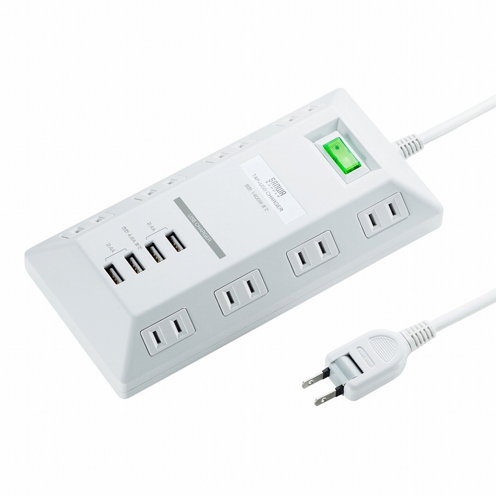 電源タップ 3P 7個口 5m TAP-F37-5ZSR 電源タップ