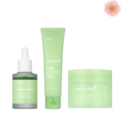 エクソソームシカ 3種 セット(アンプル 30ml+クリーム 50ml+パッド 100枚)/トラブル/敏感肌/鎮静/スーディング/角質/皮脂/スキンケア/美容液/スキンケア box
