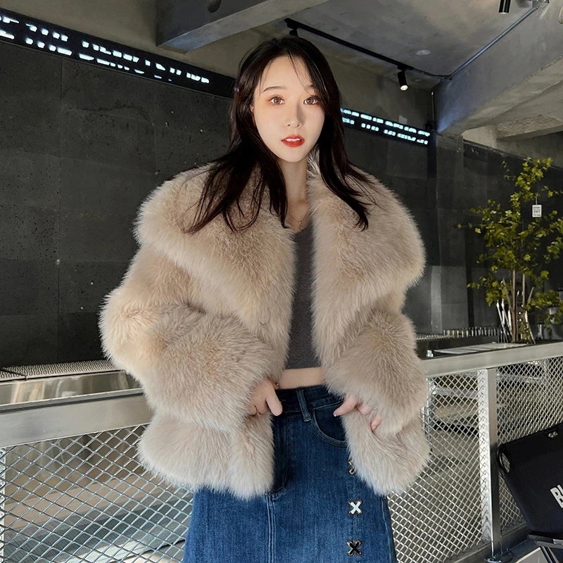 ファーコート 秋 冬 保温 ジャケット 厚手 ゆったり ショートコート トップス