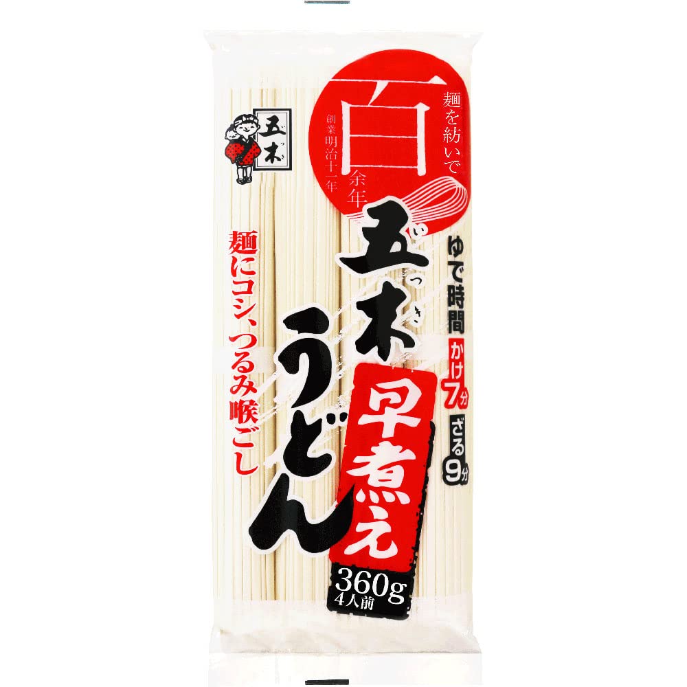 五木食品 早煮えうどん 360g ×20個 6,764円