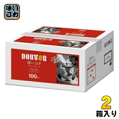 ドトールコーヒー ドリップコーヒー クラシックブレンド 100杯分×1箱入×2 まとめ買い ドリップコーヒー 珈琲 7,779円