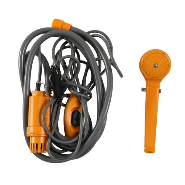 旅行のための携帯用シャワーの電気ポンプ車のシガレット ライター