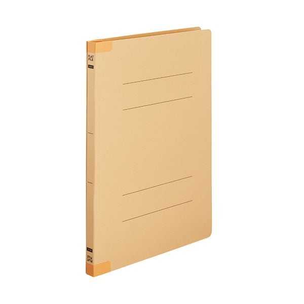 （まとめ） TANOSEEフラットファイル（背補強タイプ） A4タテ 150枚収容 背幅18mm イエロー1セット（30冊:10冊3パック） 10セット