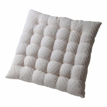 （2枚組）インド綿シートクッション クラック 約40x40cm WH 270061559