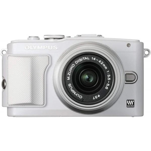 【中古】オリンパス OLYMPUS E-PL6 レンズキット ホワイト E-PL6 LKIT WHT SDカード付き