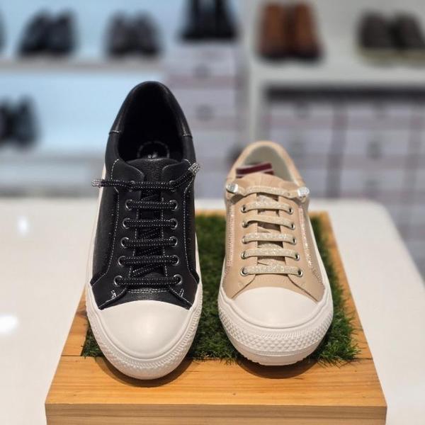 セーブゾーン04 女性コンフォートカジュアルセミドレススニーカーキュービック装飾A ブラック FQQ467 (S41153585)