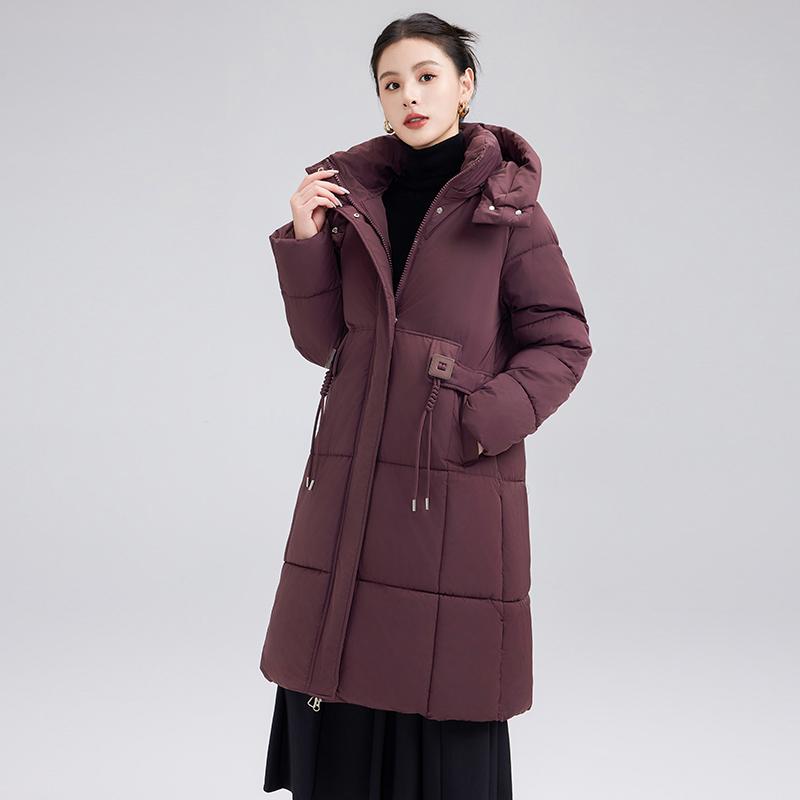 秋服 レディース ファッション オシャレ カワイイ シンプル 大人カワイイ 大きいサイズ コットンコート ミディアム ダウン ロング 冬 厚手 ウエスタン スリム コート
