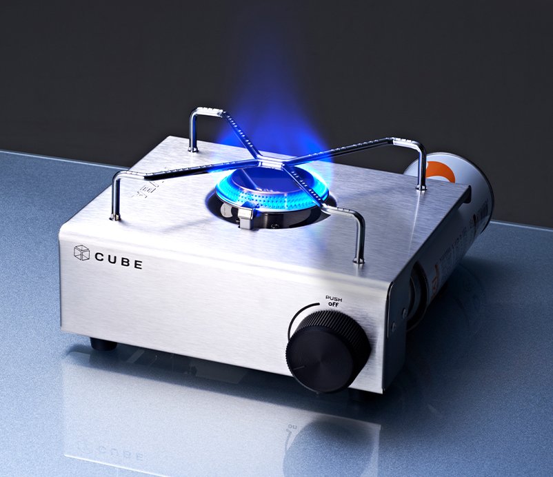 キューブ ミニガスストーブ KGR-1503 ミニバーナー モカポット 家庭用バーナー