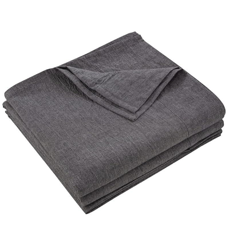 フラットシーツ クイーン 250x260cm 敷きシーツ ベッドシーツ オーガニックコットン アッパーシーツ 洗いざらしの綿100% 無地 杢グレー