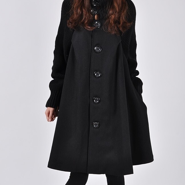 ロングコート ブラック レッド グレー アウター コート ロング ロング丈 スリム 細身 ストレート