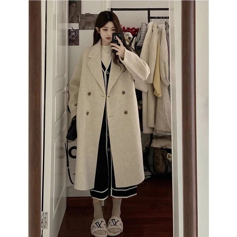レディー ファッション チェスターコート 厚手 裏起毛 ロングコート 着痩せ トレンド テーラード