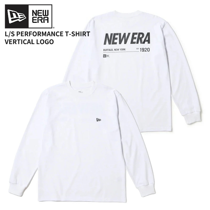 ニューエラ メンズ 長袖Tシャツ NEW ERA 長袖 パフォーマンス Tシャツ NEW ERA 1920 ホワイト パフォーマンス アパレル トップス カットソー 14674825