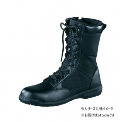 福山ゴム工業 作業靴 アローマックス 89 24.5cmブラック EE24000