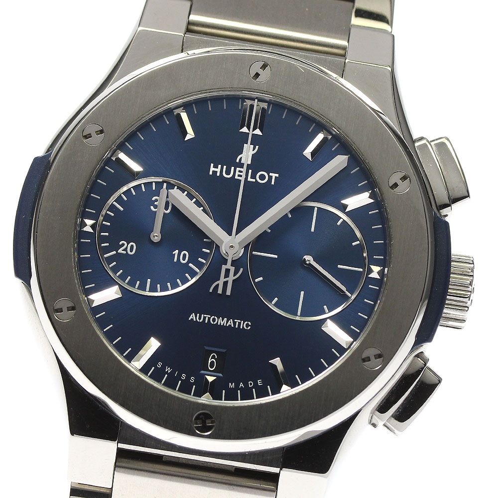 ウブロ HUBLOT 520.NX.7170.NX クラシックフュージョン クロノグラフ 自動巻き メンズ 箱保証書付き_793602【中古】