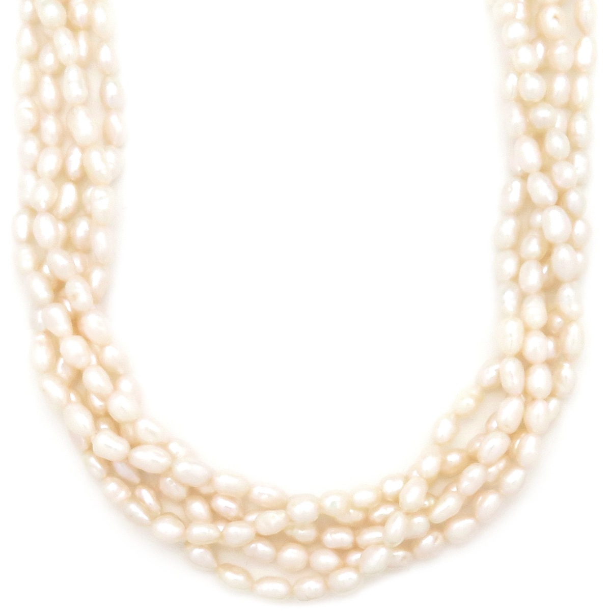 TASAKI TASAKI ネックレス 淡水パールネックレス 5連 シルバー パール パールホワイト×シルバー シルバー 【ケース】【中古】 55,517円