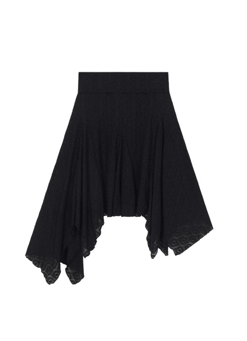 【AS"ON】 SIA UNBALANCE SKIRT 正規品