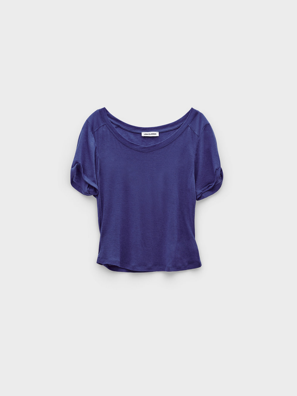 【LOW CLASSIC】26SS DEEP V-NECK T-SHIRT : BLUE