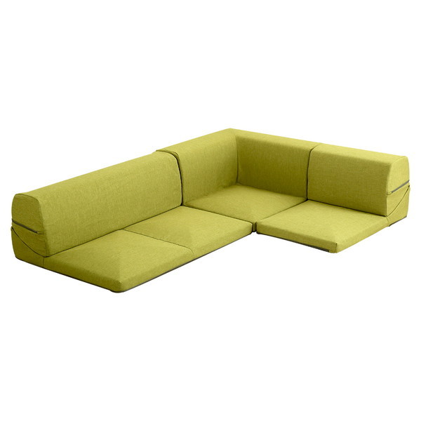 ホームテイスト SH-07-LTN カバーリングコーナーローソファ Lantana-ランタナ- (カバーリング コーナー ロー 単品) ダリアングリーン メーカー直送