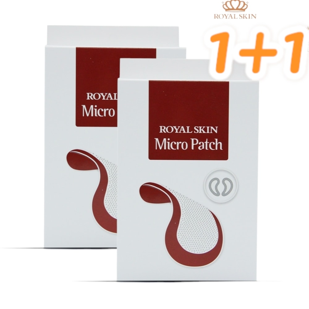 マイクロニードルパッチ　royal skin1+1 ほうれい線 シミ 刺す ヒアルロン酸 ニードル目元　1箱*4回分＊2箱