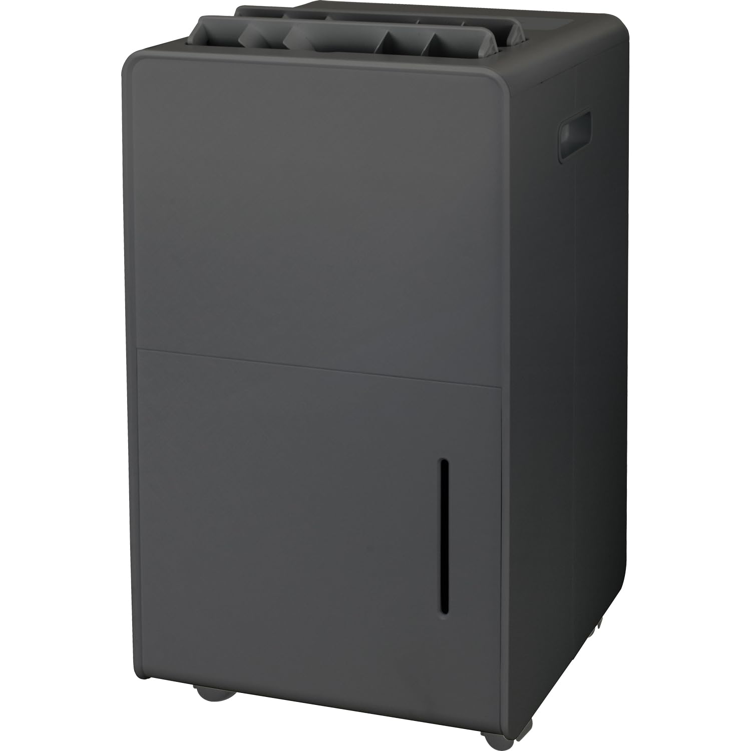 [山善] 除湿機 衣類乾燥 除湿器 コンプレッサー式 小型 強力除湿 除湿量 6.0L 衣類モード 切タイマー キャスター付き ダークグレー EDC-H601(B)