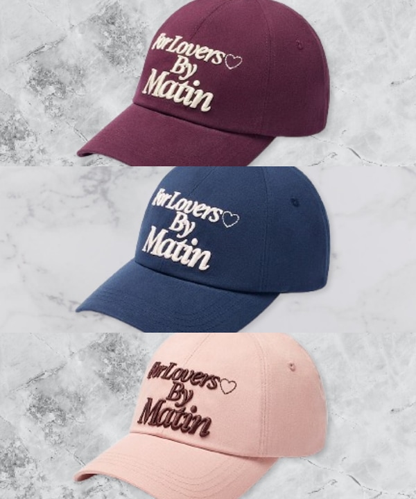 【Matin Kim】韓国人気★FOR LOVERS LOGO POINT BALL CAP ☆Matin Kim☆FOR LOVERS LOGO POINT BALL CAP (Matin Kim
