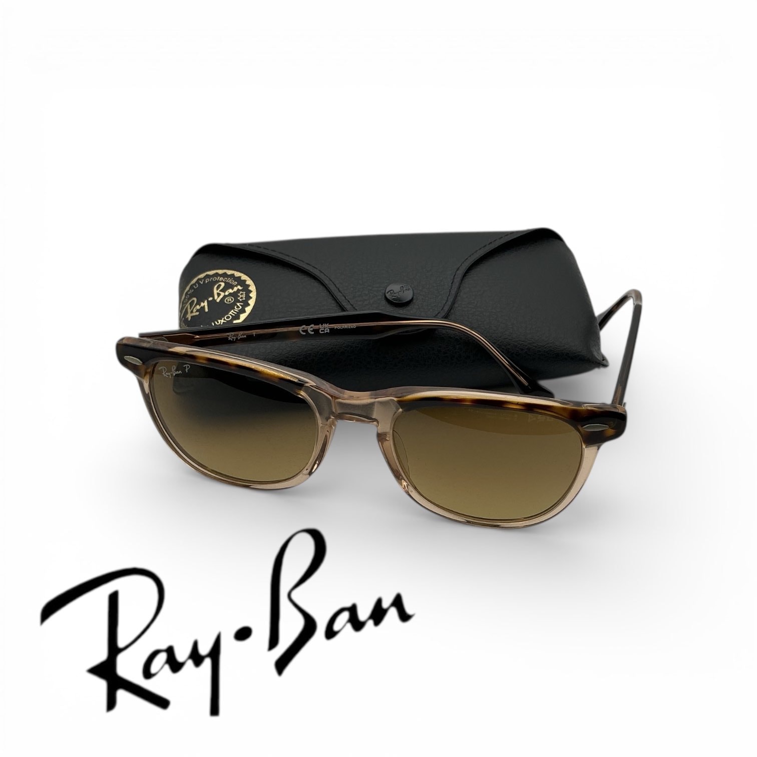サングラス 0RB2398F 1292M2 EAGLEEYE Havana on Transparent Brown／Gradeint Brown Polarized