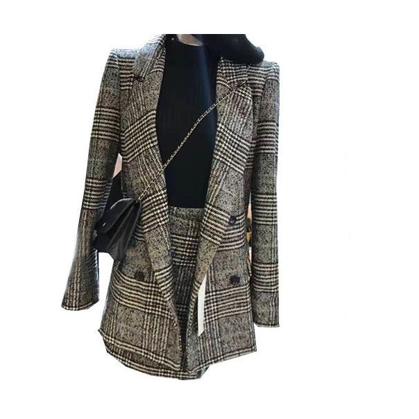 人気沸騰新柄追加フォーマルスーツ レディース セットアップ スカート スーツ 千鳥格子柄 タイトスカート セレモニースーツ OL 通勤 結婚式 入学 ママ 40代 30代