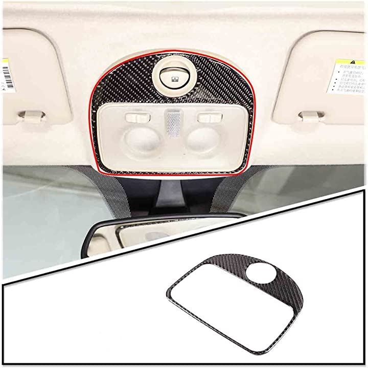 FOR FIAT 500 2011-2019年適用 カーボンファイバースタイルの車内および外装装飾トリムキット 12 黒 (黒 - 炭素繊維のテクスチャ, スタイル 12)