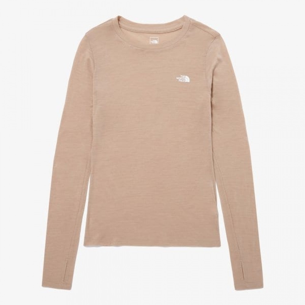 ノースフェイス レディース メリノウール ロングスリーブ クルー NT7TP90B