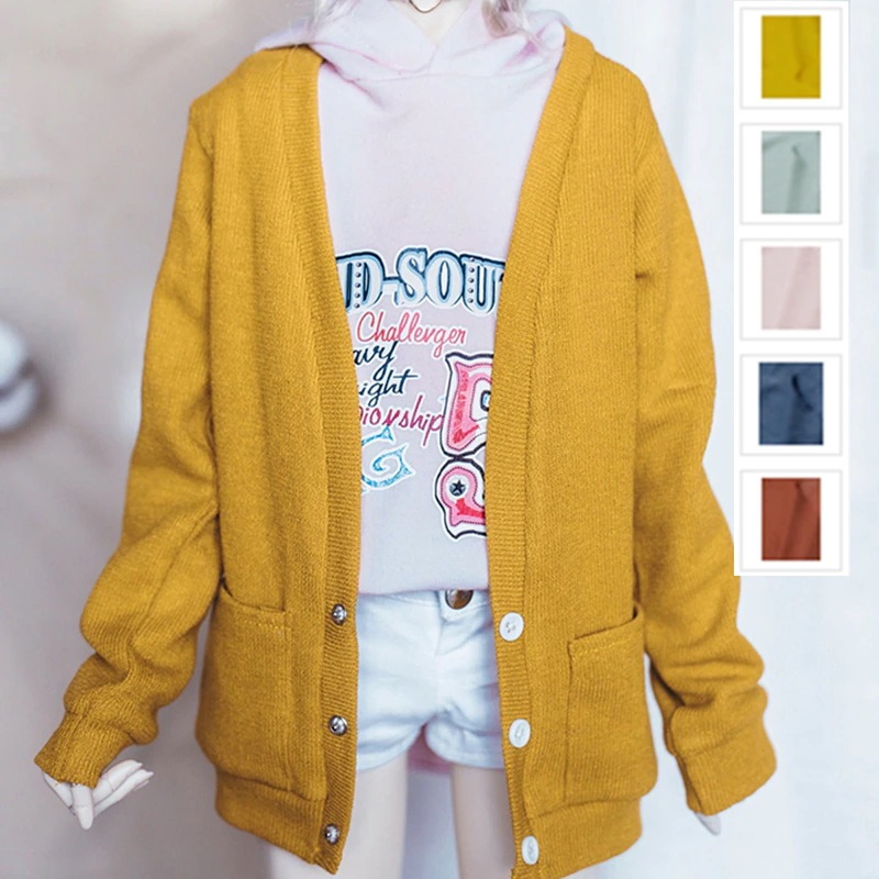 5色 BJD人形用衣装 カーディガン 70cm/SDサイズドール服