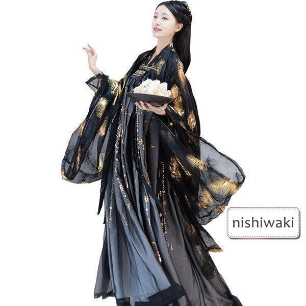 中国古風 コスプレ ワンピース 唐装 撮影 女性 中華服 ステージ 漢服仙女 チャイナドレス 中国服 ロングドレス 中国漢服 おしゃれ チャイナ服 中国古代衣装